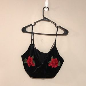 Forever21 Black/rose bra